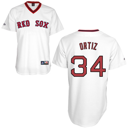 David Ortiz #34 MLB Jersey-Boston Red Sox Men's Authentic Home Alumni Association Baseball Jersey